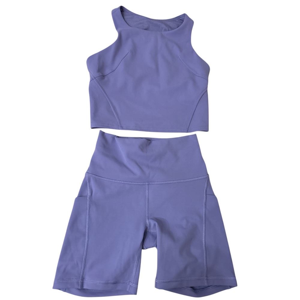lululemon athletica Lavender Athletic Shorts Set - Picture 2 of 8